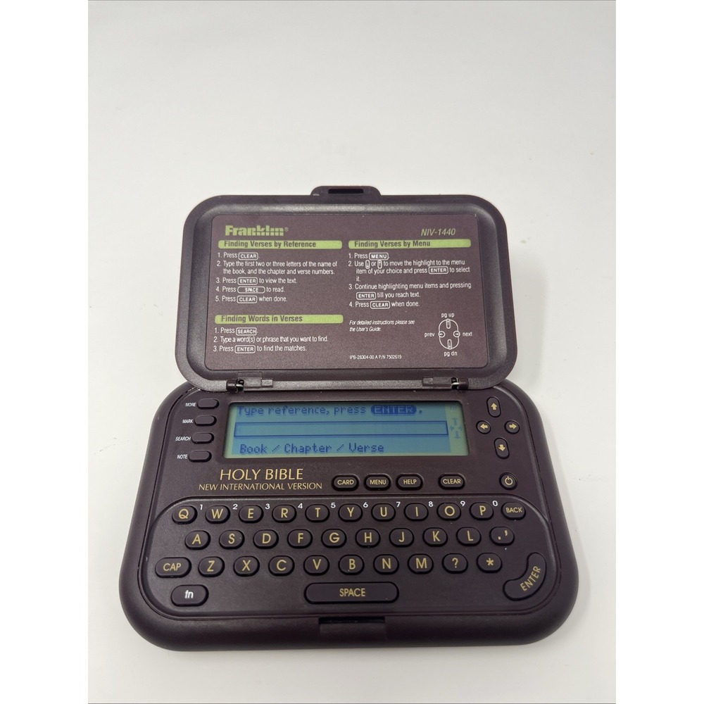 FRANKLIN‎ Electronic Holy Bible NIV-1440 New International Version - WORKING